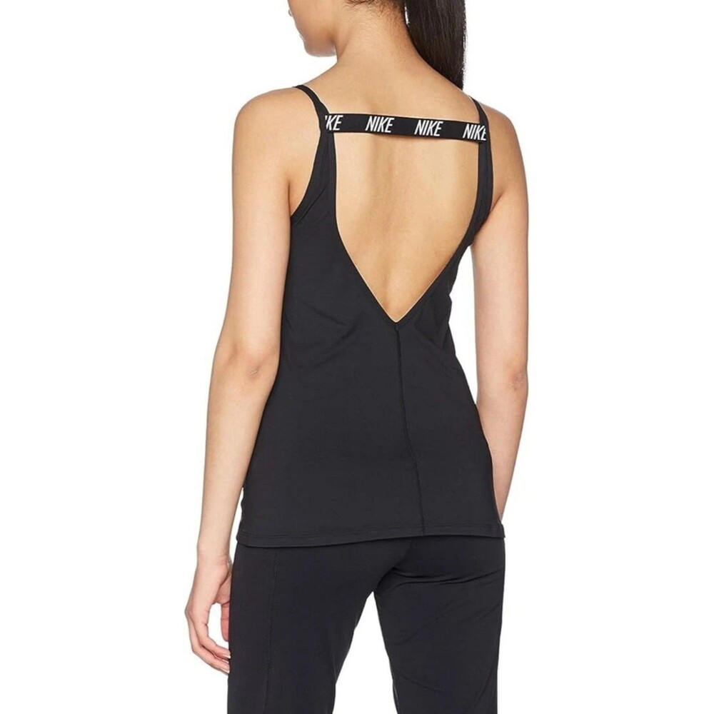Nike Dri-FIT Women's Small Black V-Back Training Tank Top Running